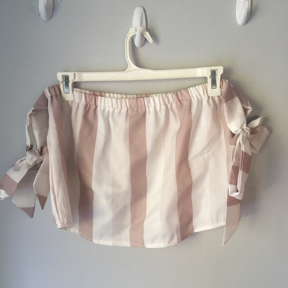 Striped tank with side-tie straps - Picture 2 of 2